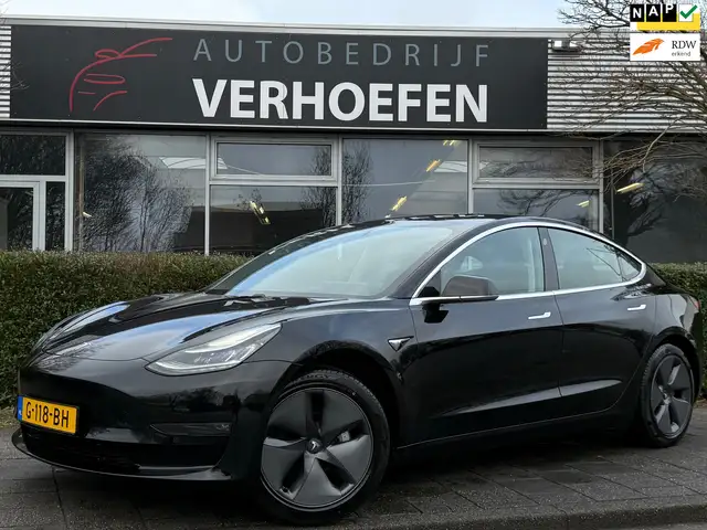 Tesla Model 3 Standard RWD Plus 60 kWh - ZWART LEDER STOEL VERW