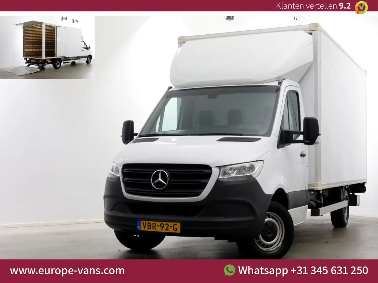 Mercedes-Benz Sprinter 316 CDI 163pk 7G Automaat Bakwagen met laadklep + Blanc - 1