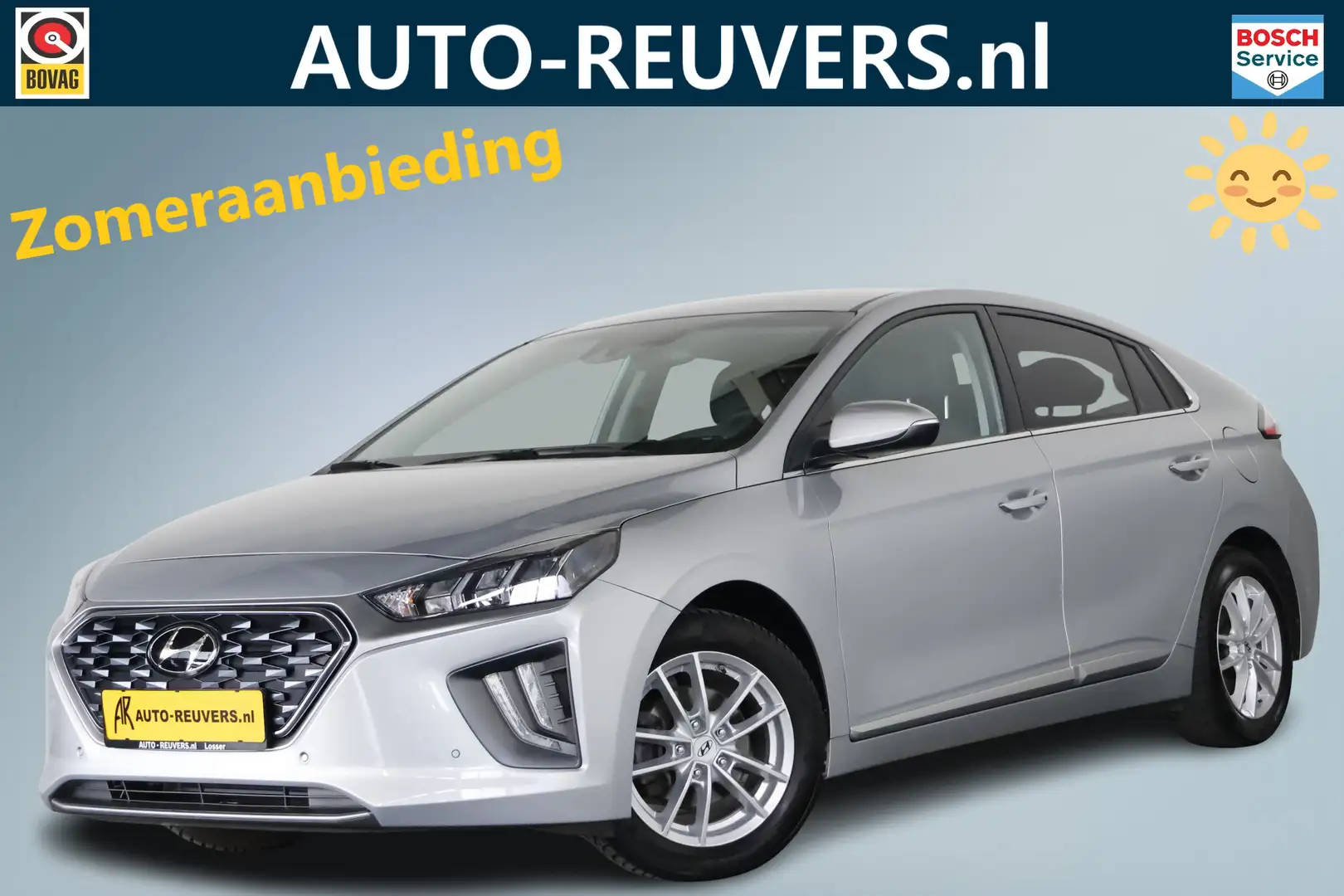 Hyundai IONIQ 1.6 GDi Premium / Leder / LED / Navi / CarPlay / C Zilver - 1