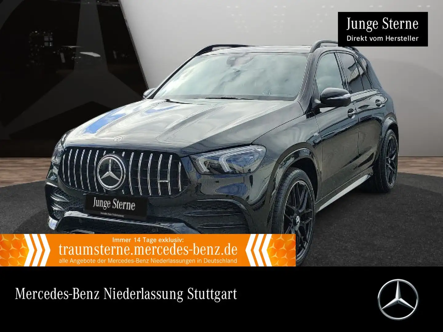 Mercedes-Benz GLE 53 AMG GLE 53 4M NIGHT+PANO+360+AHK+MULTIBEAM+FAHRASS+22" Schwarz - 1