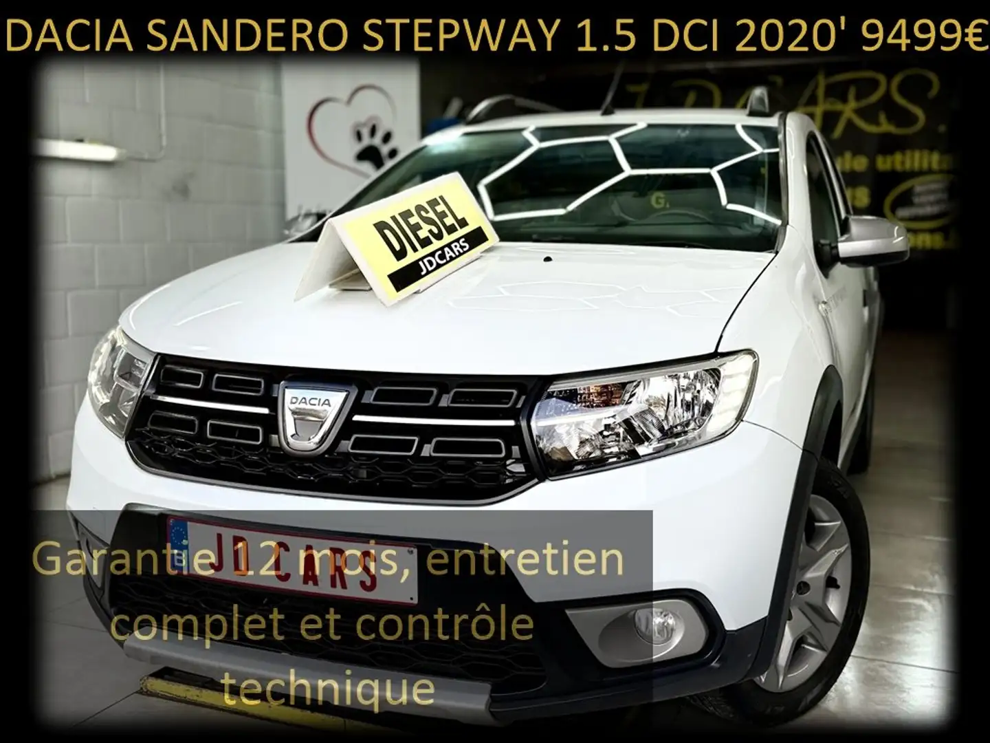 Dacia Sandero STEPWAY 1.5 DCI ‼️GARANTIE 1 AN CTOK‼️ Weiß - 1