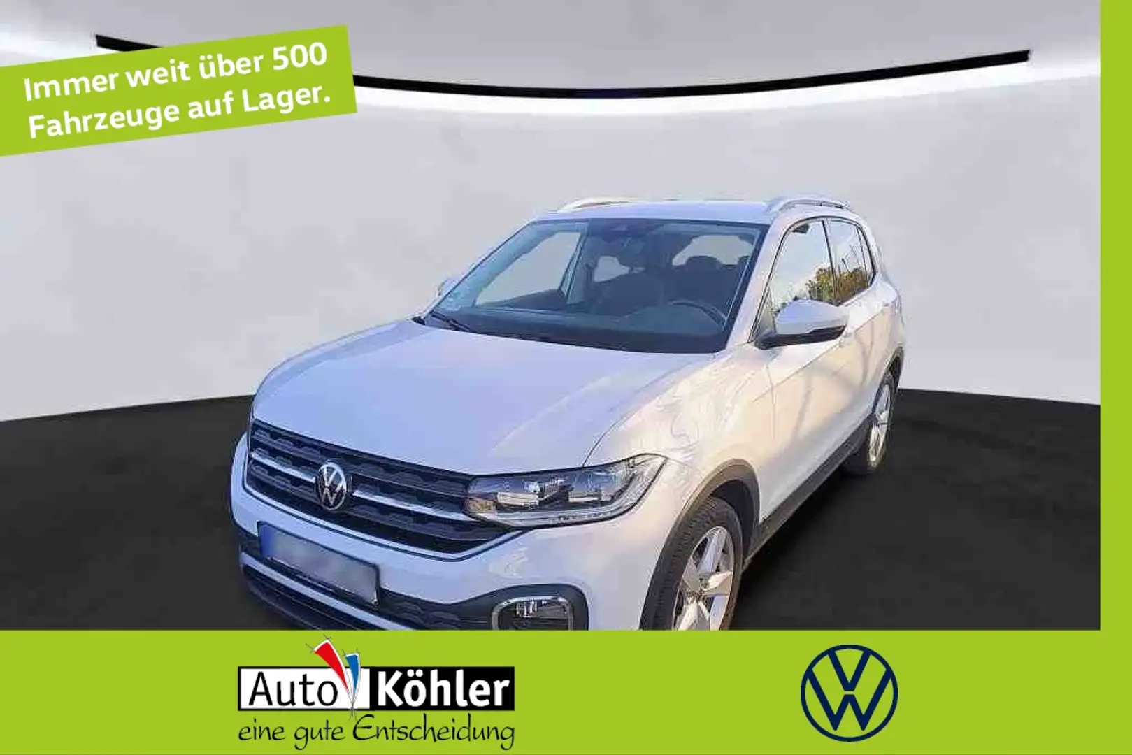 Volkswagen T-Cross TSI Style CarPlay/AHK/Virt/ACC/Kamera Weiß - 1