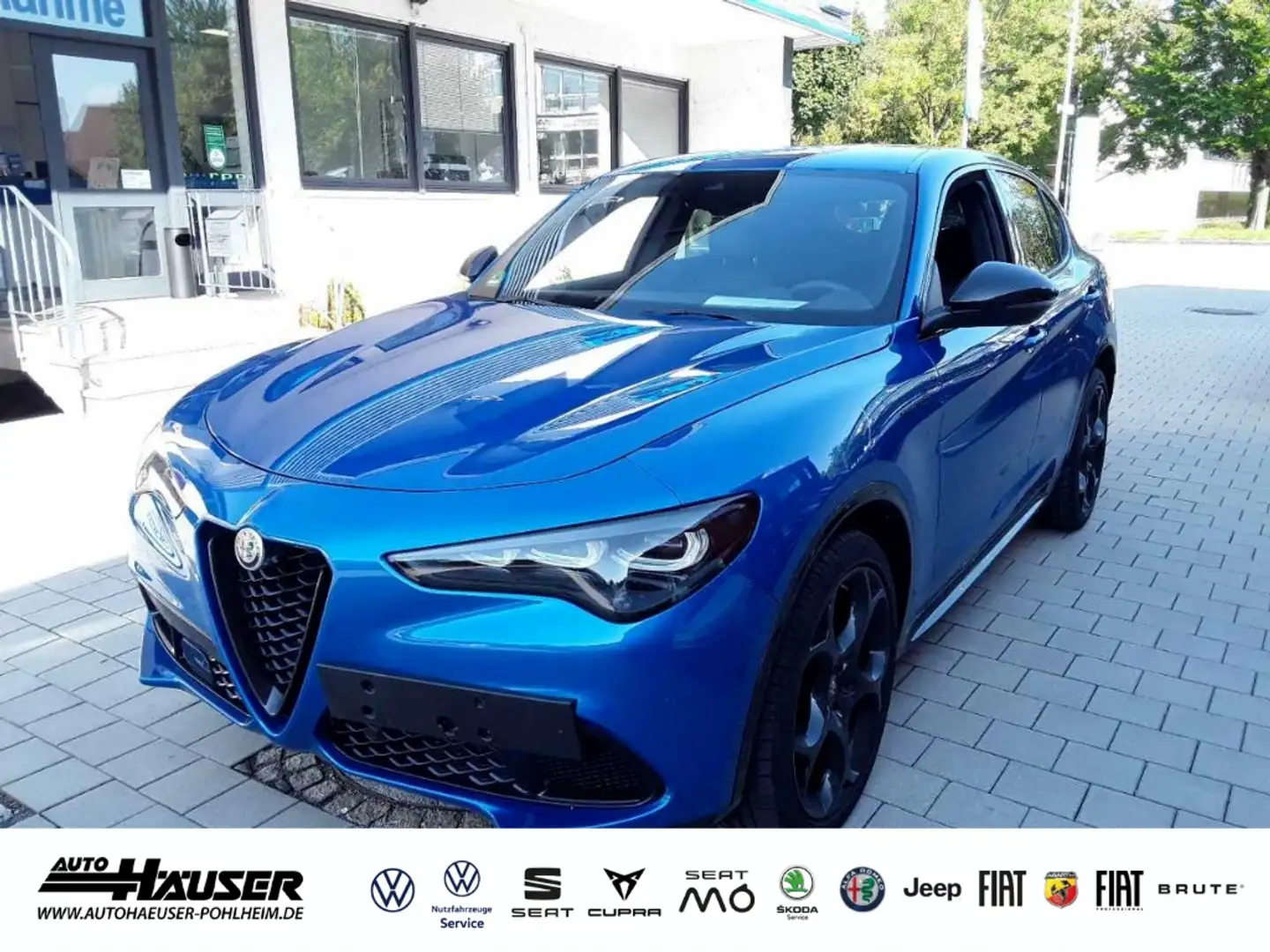 Alfa Romeo Stelvio Competizione 2.0 Turbo Q4 21 ZOLL HARMAN-KARDON EL Bleu - 1