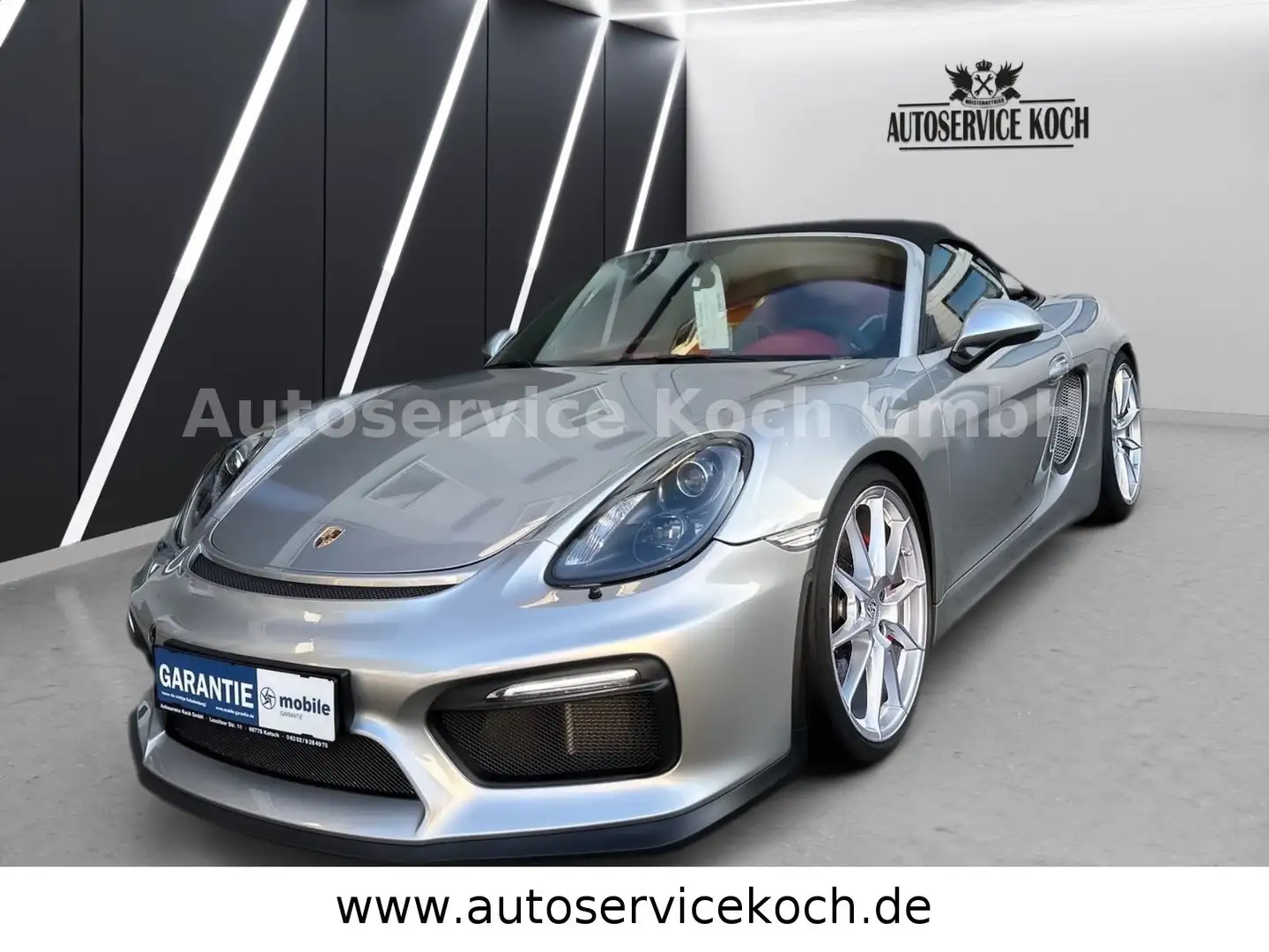 Porsche Boxster Spyder Finanzierung Garantie Silber - 1