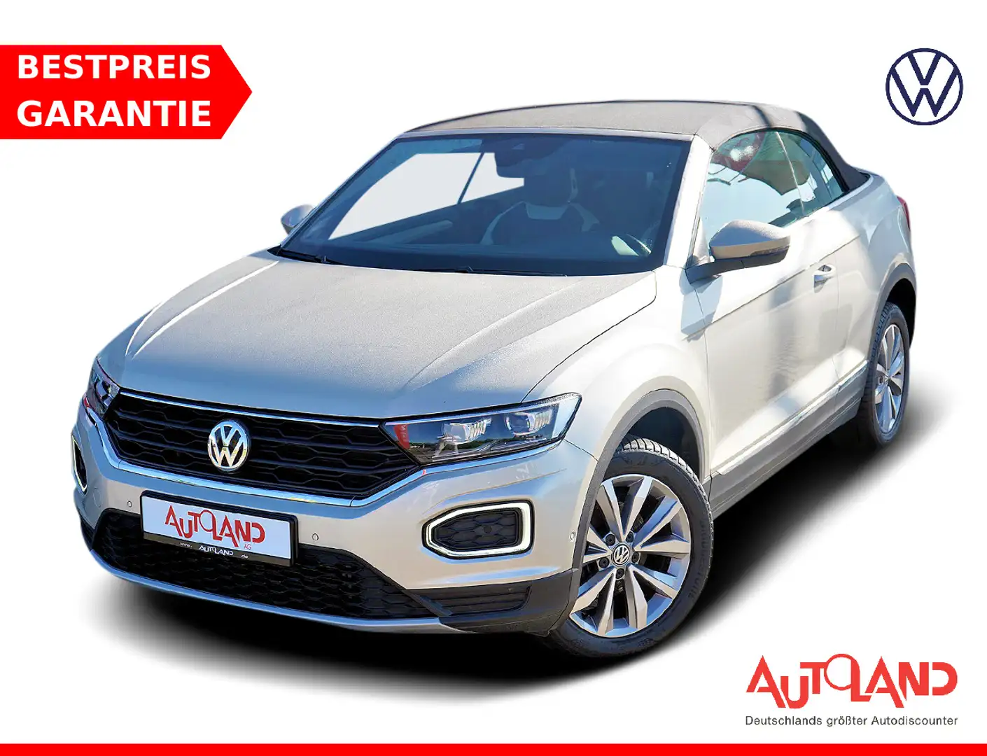 Volkswagen T-Roc Cabriolet 1.5 TSI Style LED Navi ACC PDC Silber - 1