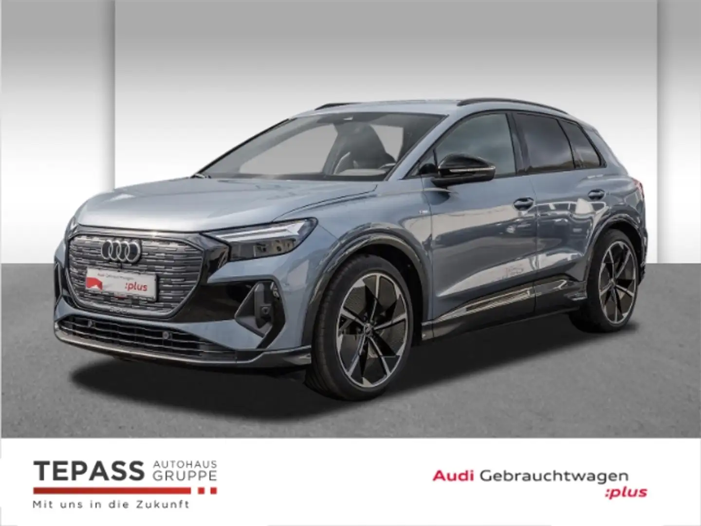 Audi Q4 e-tron 50 QUATTRO S LINE NAVI LED SONOS ACC SHZ OPTIK Blau - 1