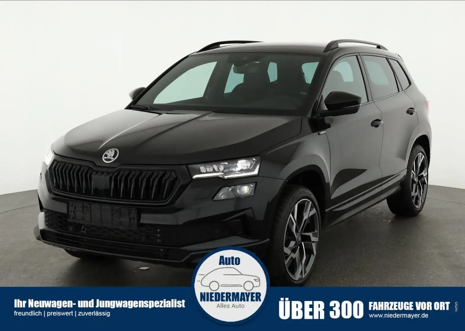 Skoda Karoq 2.0 TDI DSG 4x4 Sportline, Matrix, Teilleder, Navi Schwarz - 1