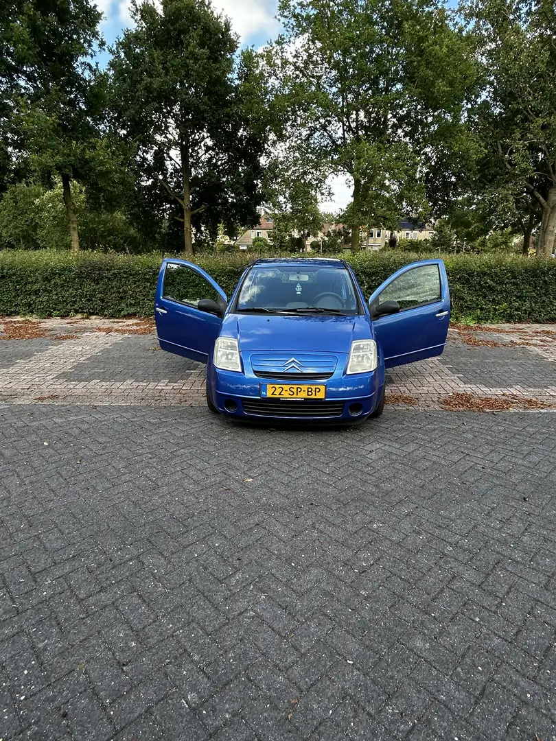 Citroen C2 1.4i VTR met nieuwe apk en bluetooth. Blauw - 1
