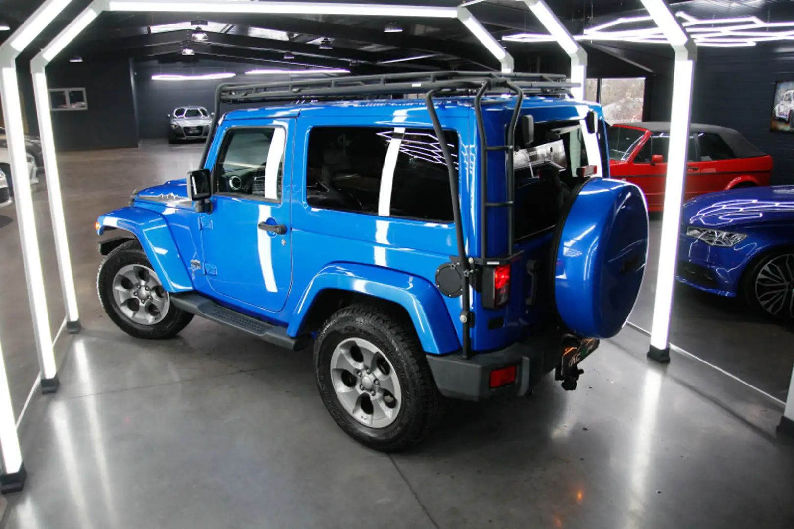 Jeep Wrangler 2.8 CRD 200 FAP POLAR BVA ATTELAGE / CG MOITIE PRIX / GALERIE / PHARES LED / BLU Blau - 2