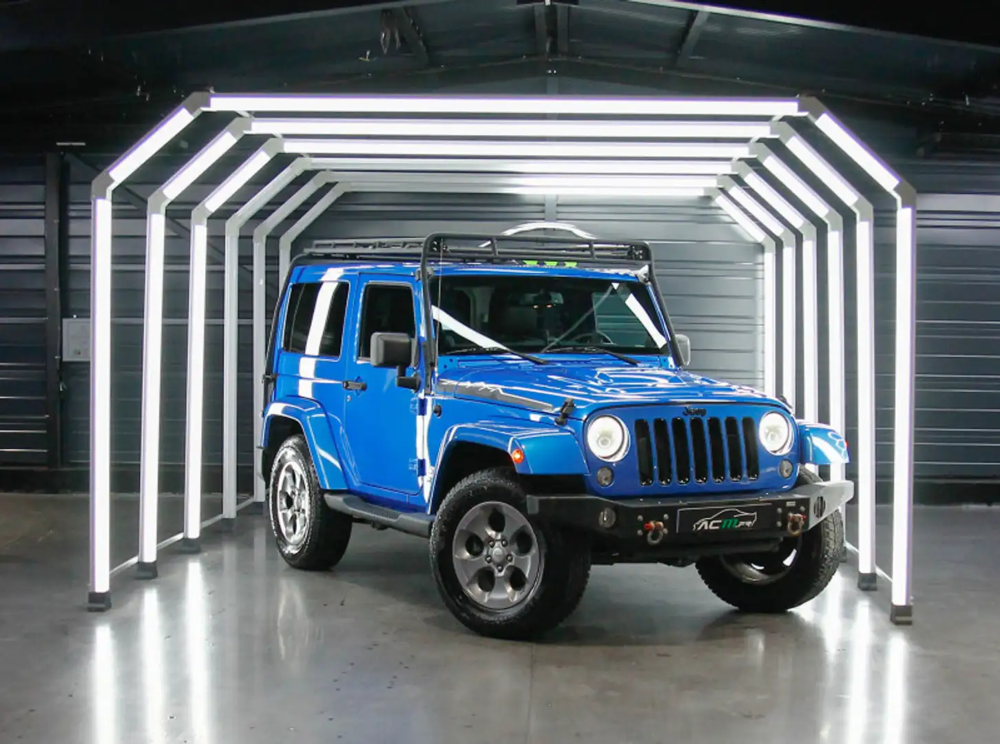Jeep Wrangler 2.8 CRD 200 FAP POLAR BVA ATTELAGE / CG MOITIE PRIX / GALERIE / PHARES LED / BLU Blau - 1