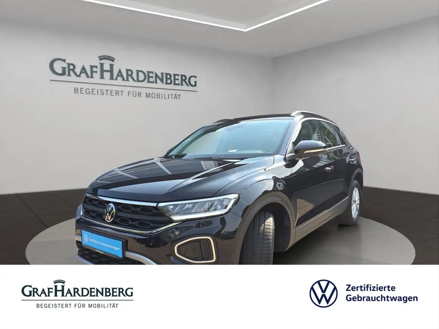 Volkswagen T-Roc Life 1.5 TSI DSG Navi AHK LED ACC Schwarz - 1
