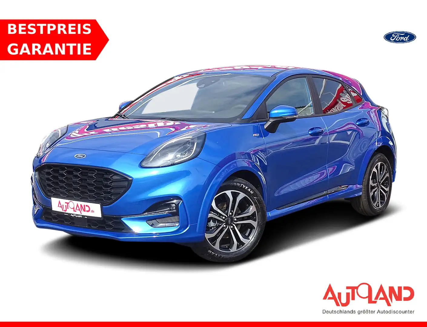 Ford Puma ST-Line 1.0 EB mHev LED Navi VC PDC SHZ 17Z Blau - 1