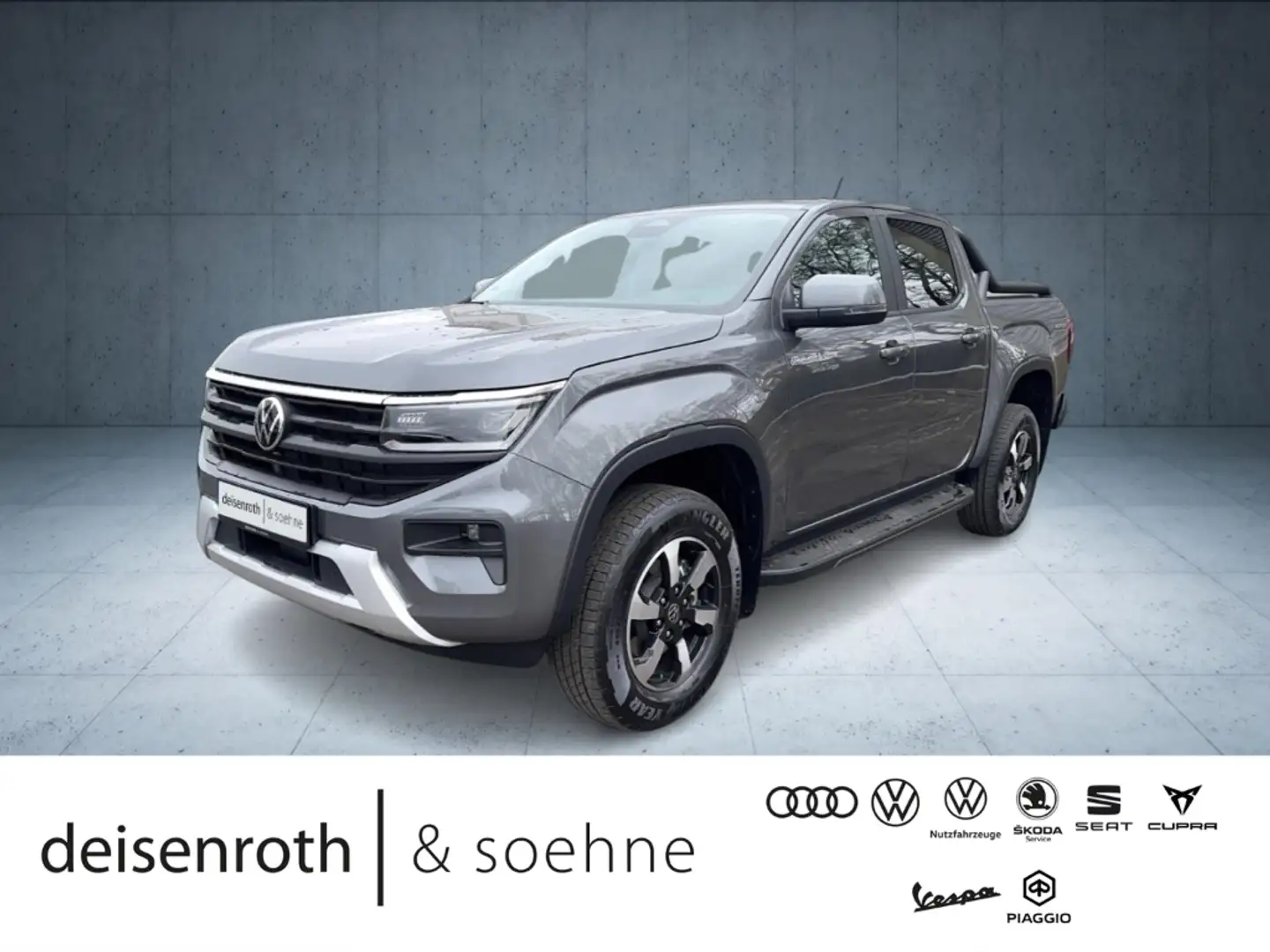Volkswagen Amarok Life 2.0 TDI 4M AHK/Matrix/Kam/Nav/Assist/LHZ Gris - 1