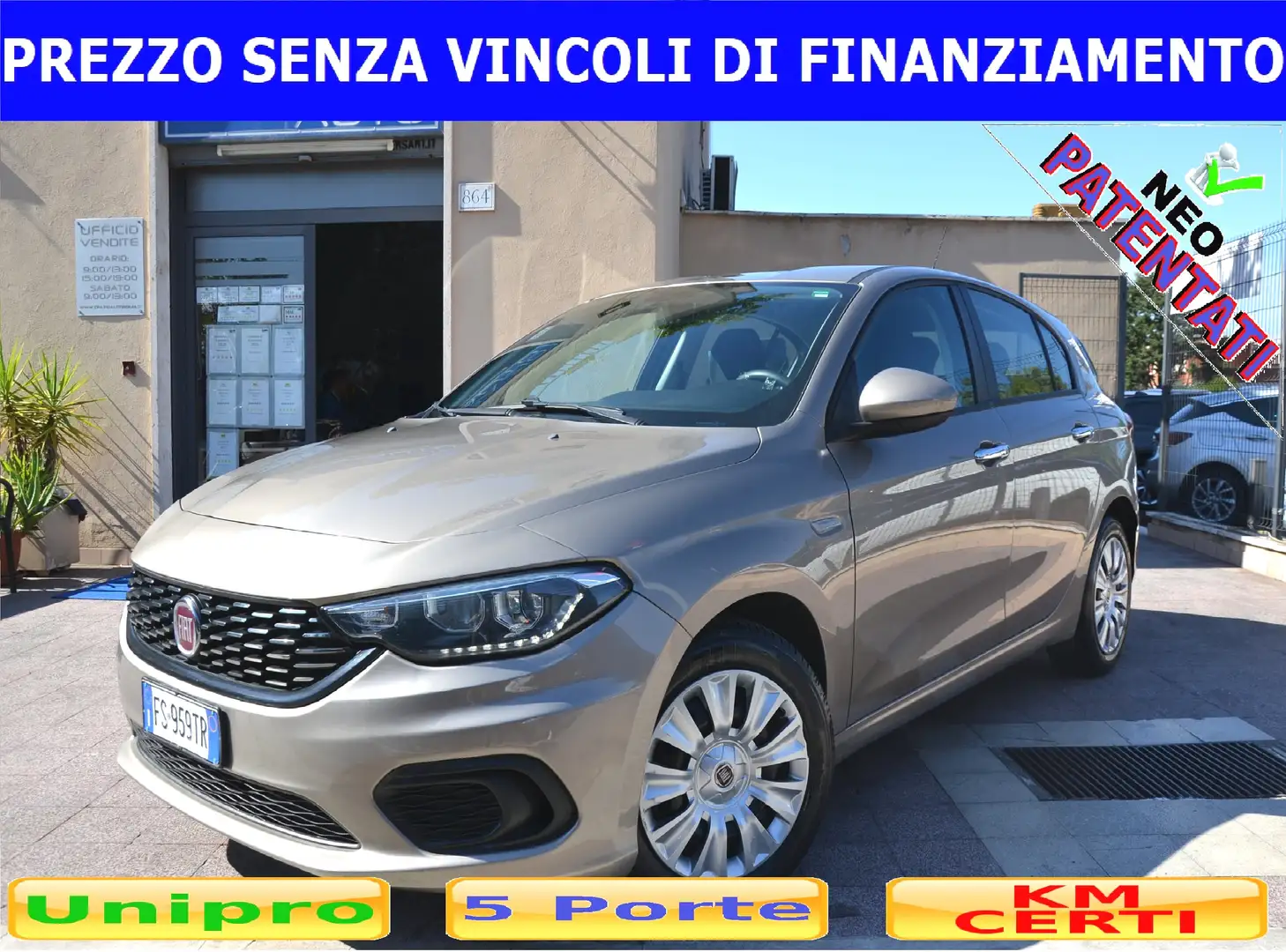 Fiat Tipo 1.6 MJT 120CV EASY **KM50000**PREZZO VERO** Oro - 1
