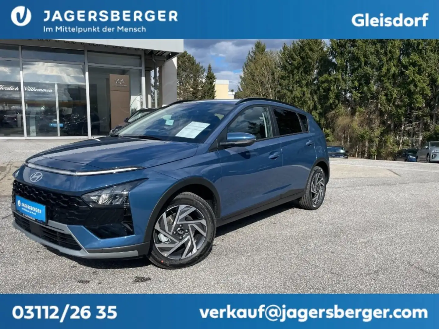 Hyundai BAYON GO Plus Automatik Blauw - 1