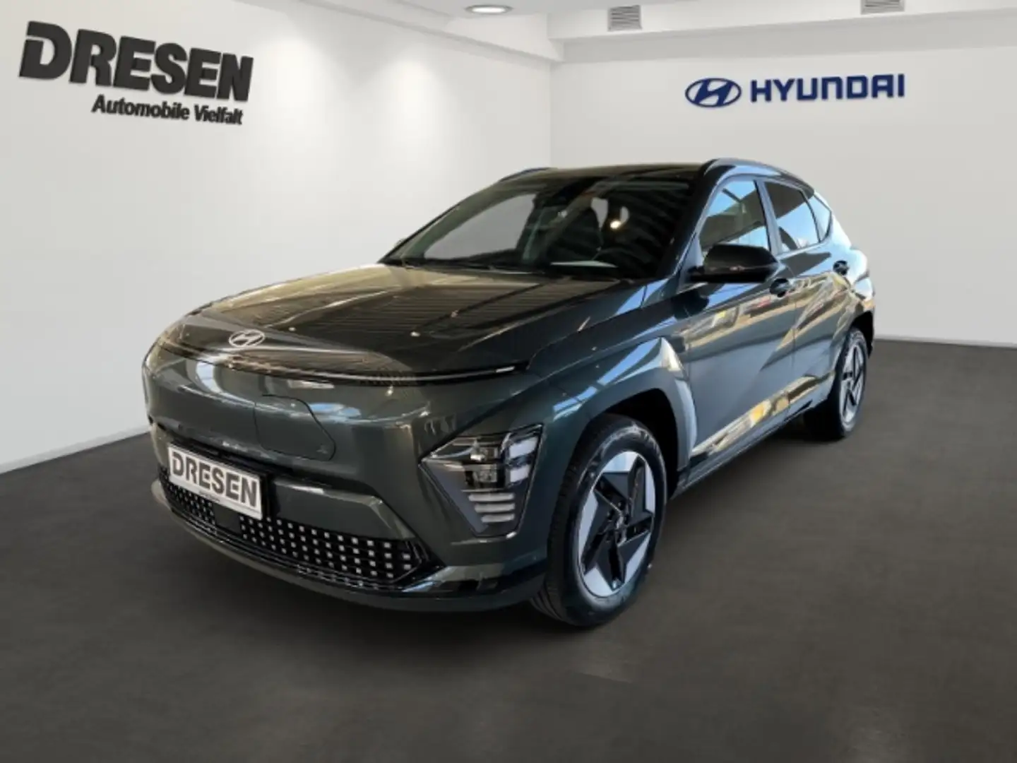 Hyundai KONA Prime/65,4 kWh/Leder/Technik-Paket/Navi/Wärmepumpe Grün - 1