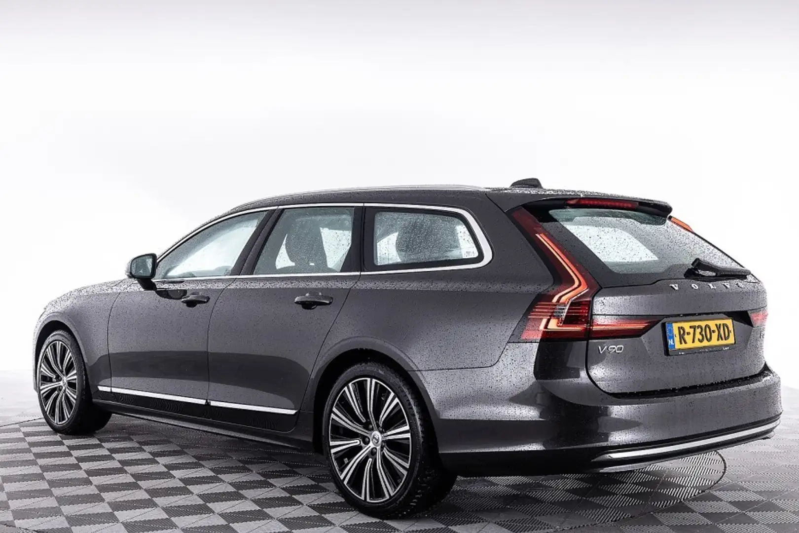 Volvo V90 B5 Plus Bright | LEDER | El. Trekhaak | Mild Hybri Grijs - 2