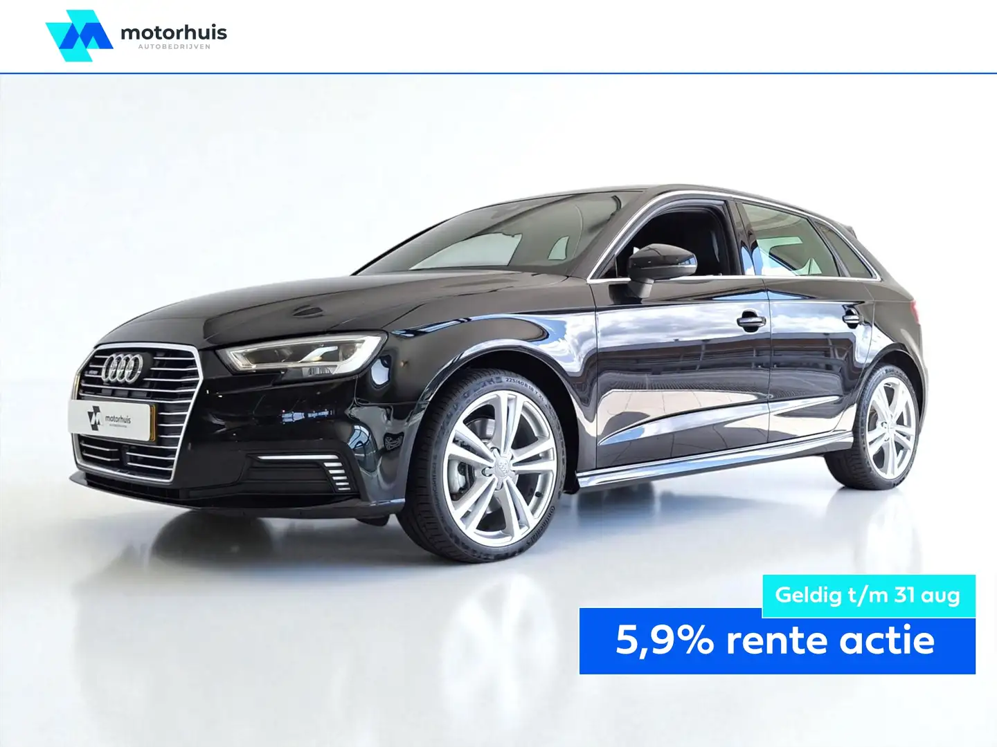 Audi A3 Sportback 40 e-tron 204pk S tronic Advance Sport V Zwart - 1