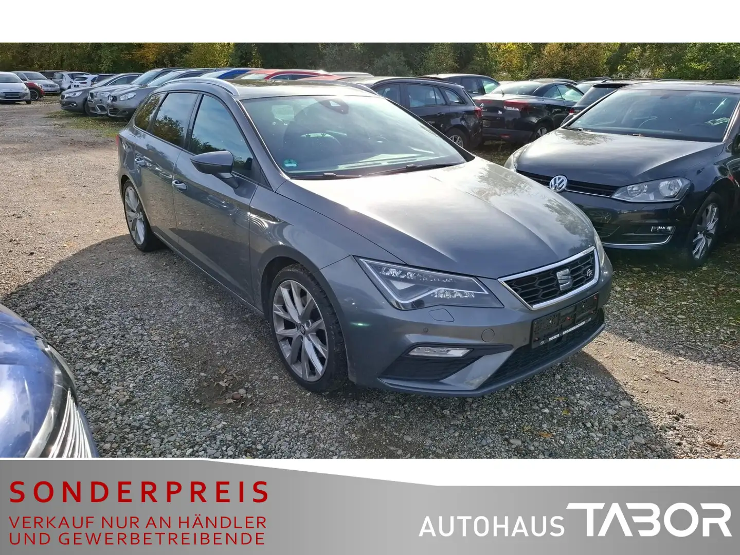 SEAT Leon ST 2.0 TDI DSG FR Pano LED Teilled. AHK Nav Grau - 2
