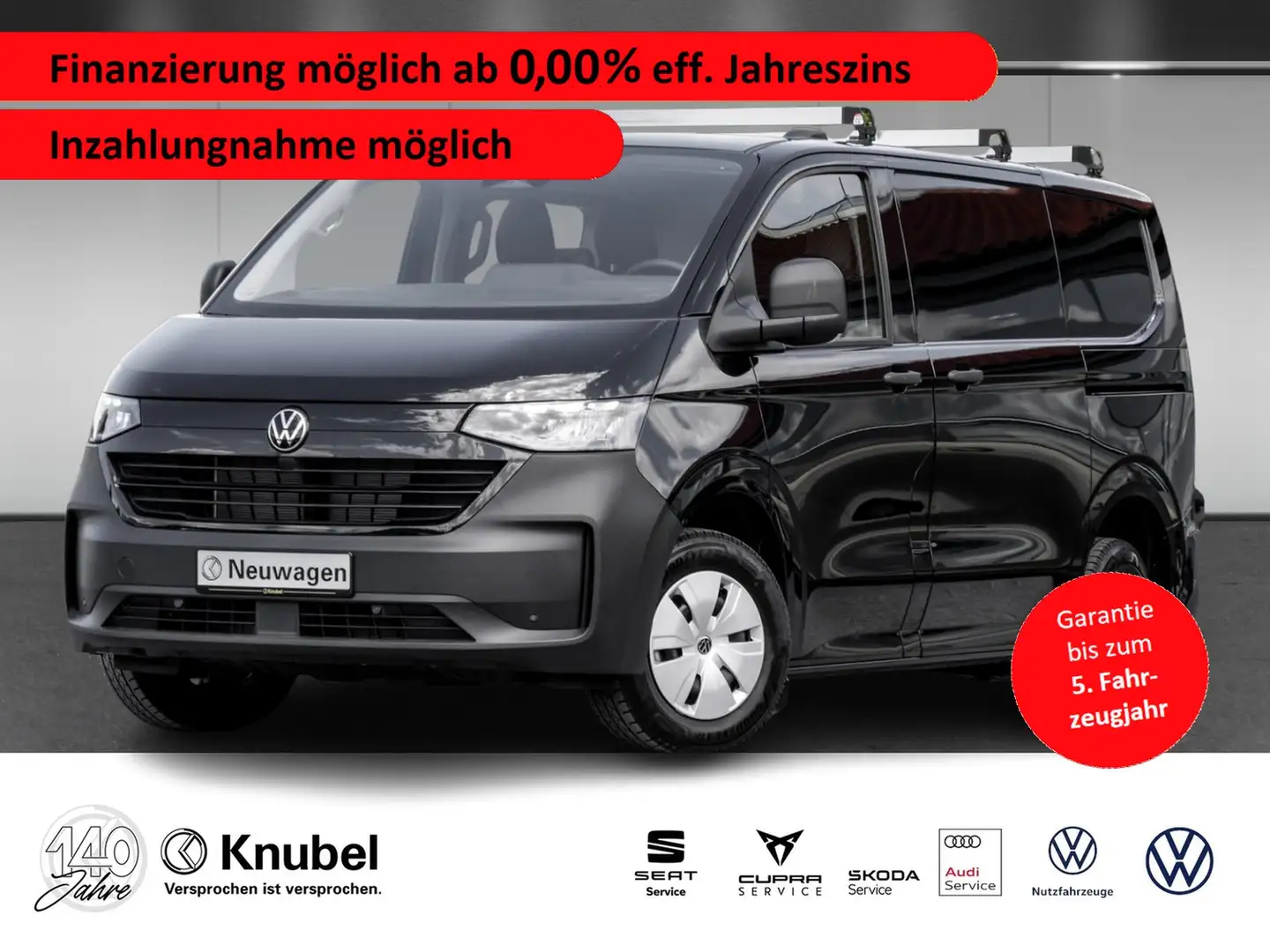 Volkswagen T7 Transporter Kasten L-Trennwand AHK AssPremium Černá - 1