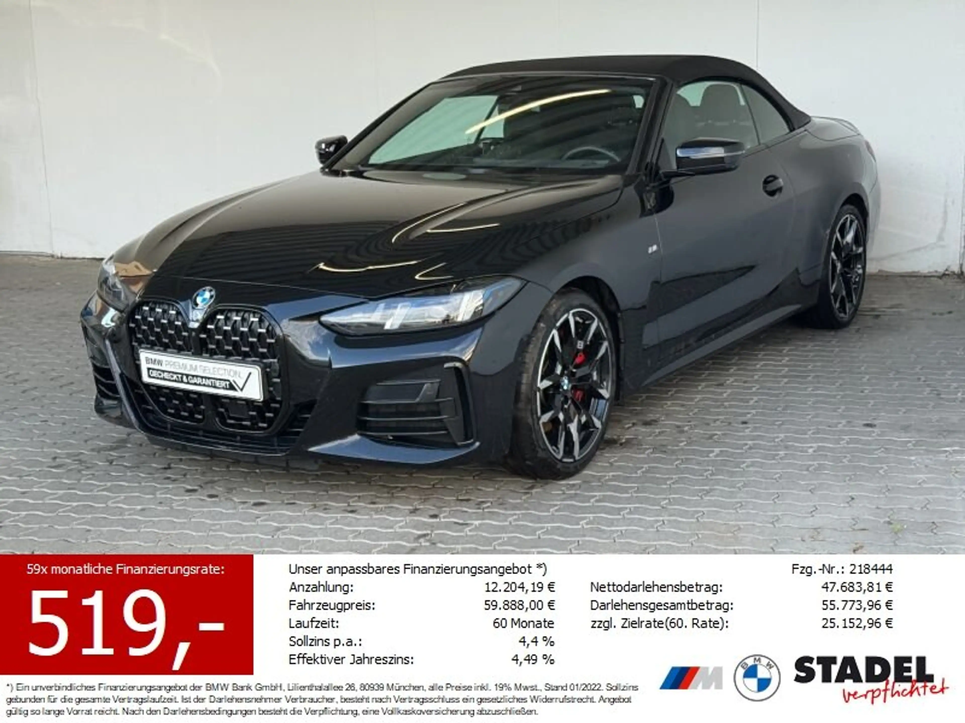 BMW 430 i xDrive Cabrio M Sport PRO LED.Standheiz.ACC