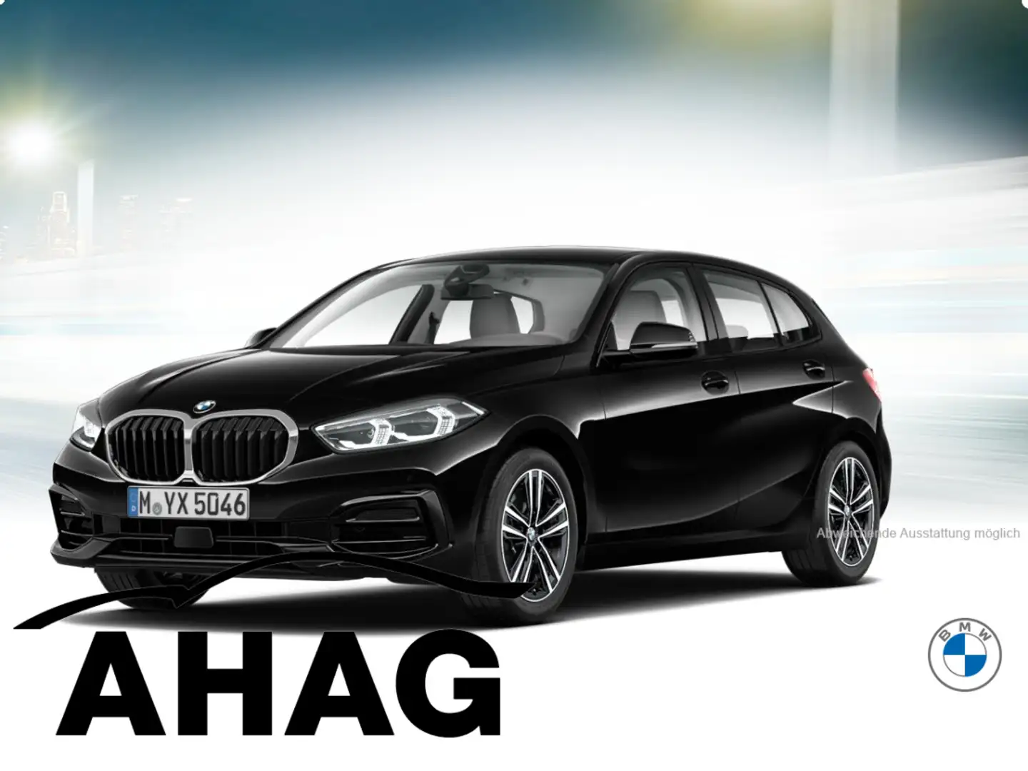 BMW 118 d Sport Line Aut. Sitzhzg Navi LED PDC 17" Negro - 2