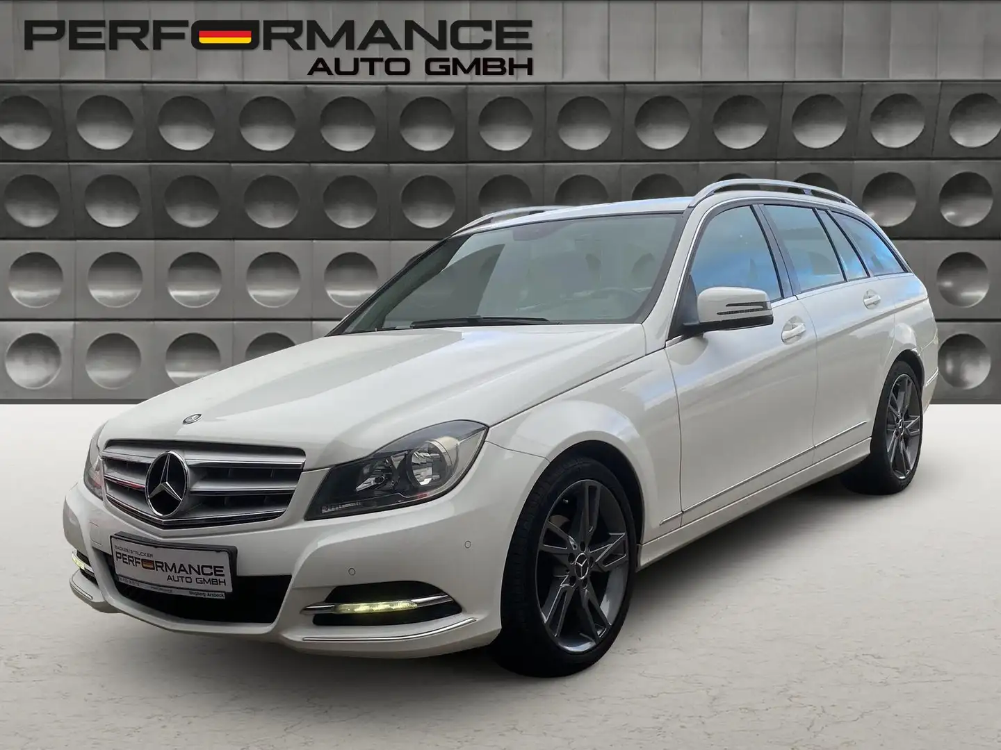 Mercedes-Benz C 180 Automatik Teilleder Navi Sitzh LED Bianco - 2