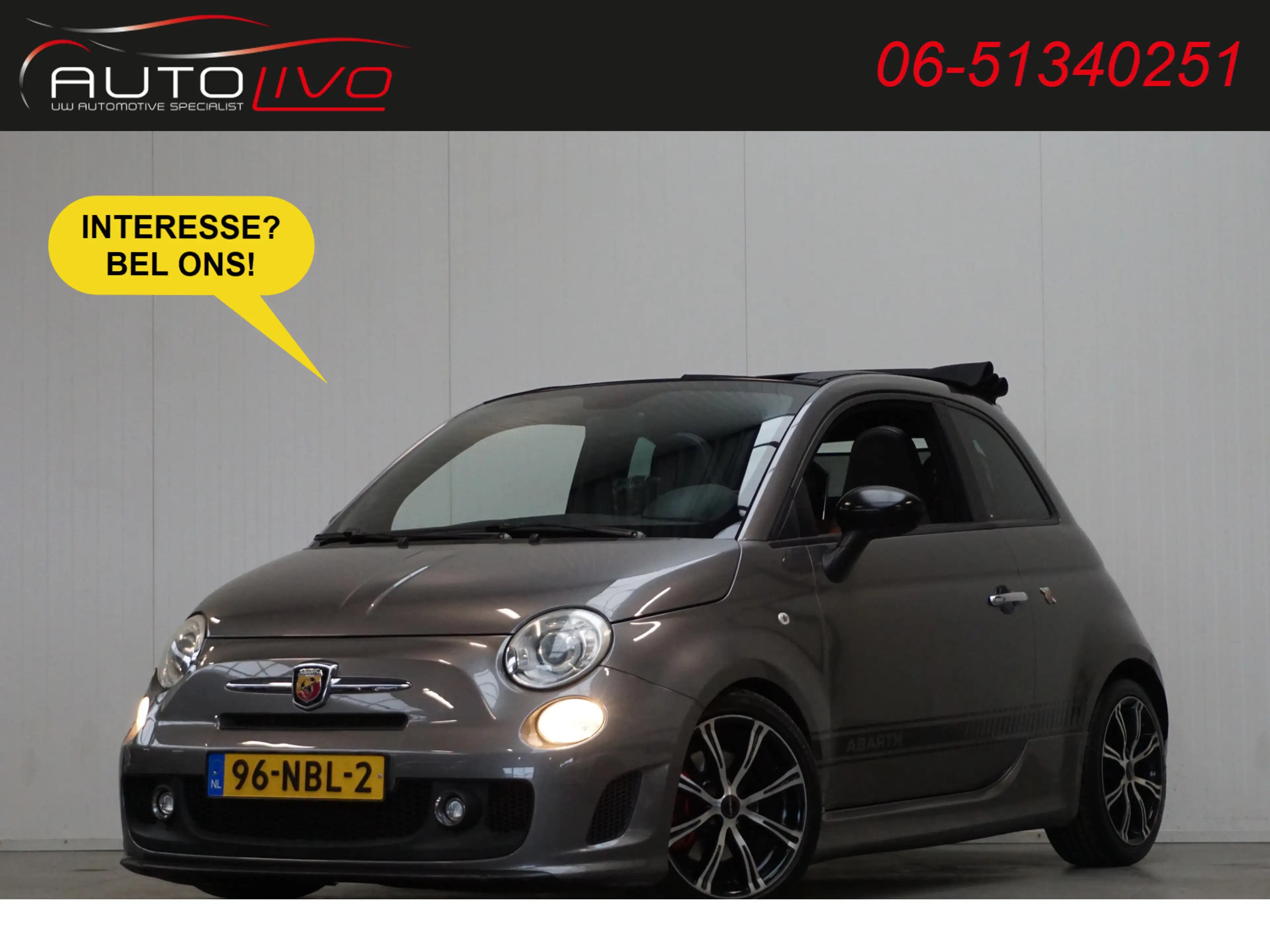 Fiat 500C Abarth 1.4-16V 140 PK! AUTOMAAT! CABRIO! BOM VOL!