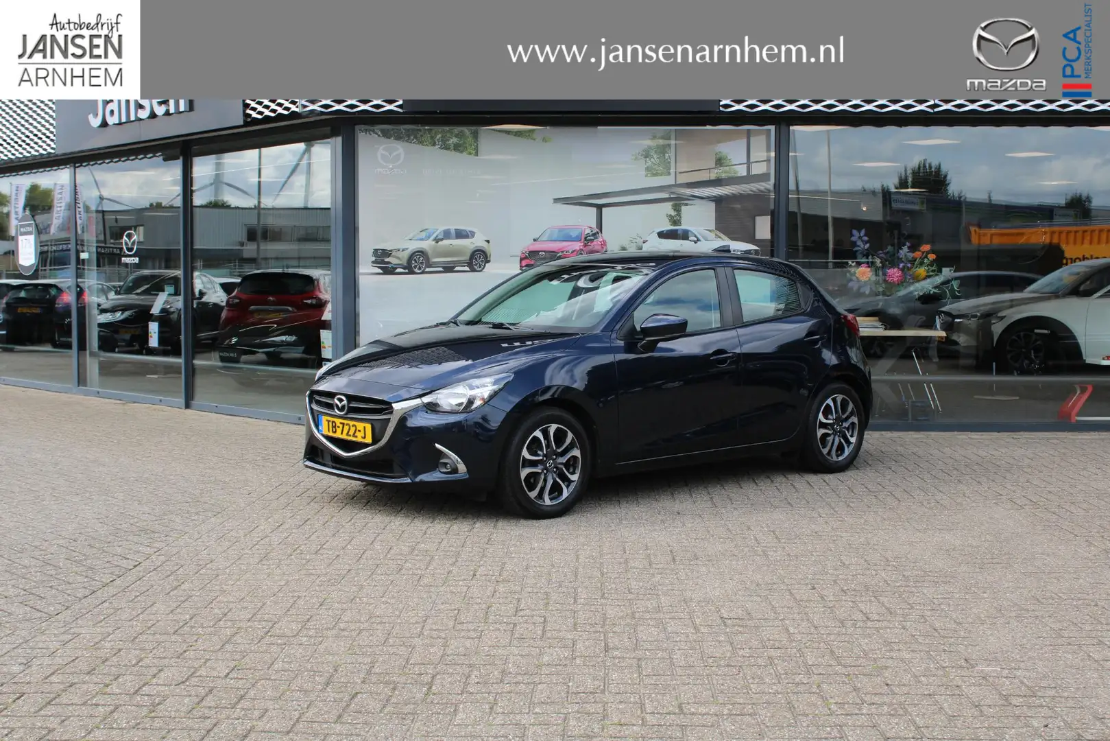 Mazda 2 1.5 Skyactiv-G Dynamic+ Trekhaak, Cruise, Navi, PD Blauw - 1