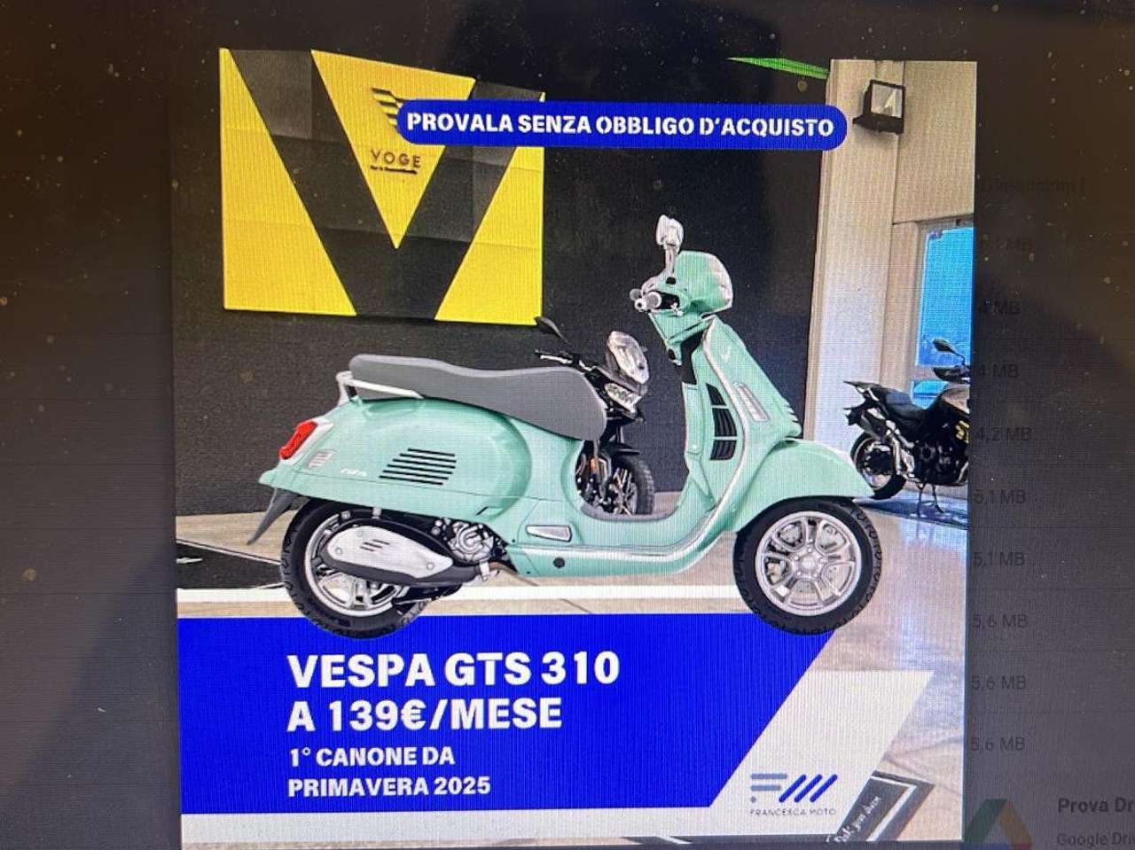 Vespa Others GTS 310. CAMPAGNA PROVA RISCATTA O RENDI.