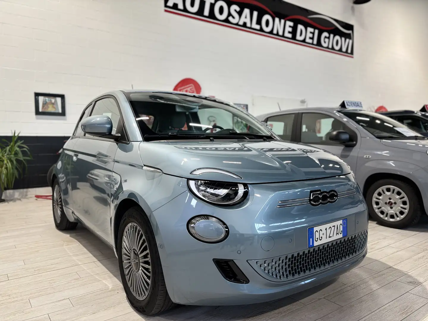 Fiat 500e ICON 3+1 43 kWh FULL OPTIONAL UFFICIALE STELLANTIS Blu/Azzurro - 2