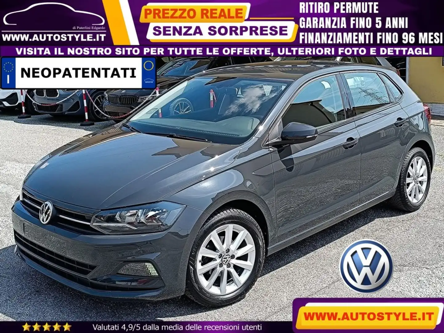 Volkswagen Polo 1.0 EVO COMFORTLINE 4/5p. BMT Grigio - 1