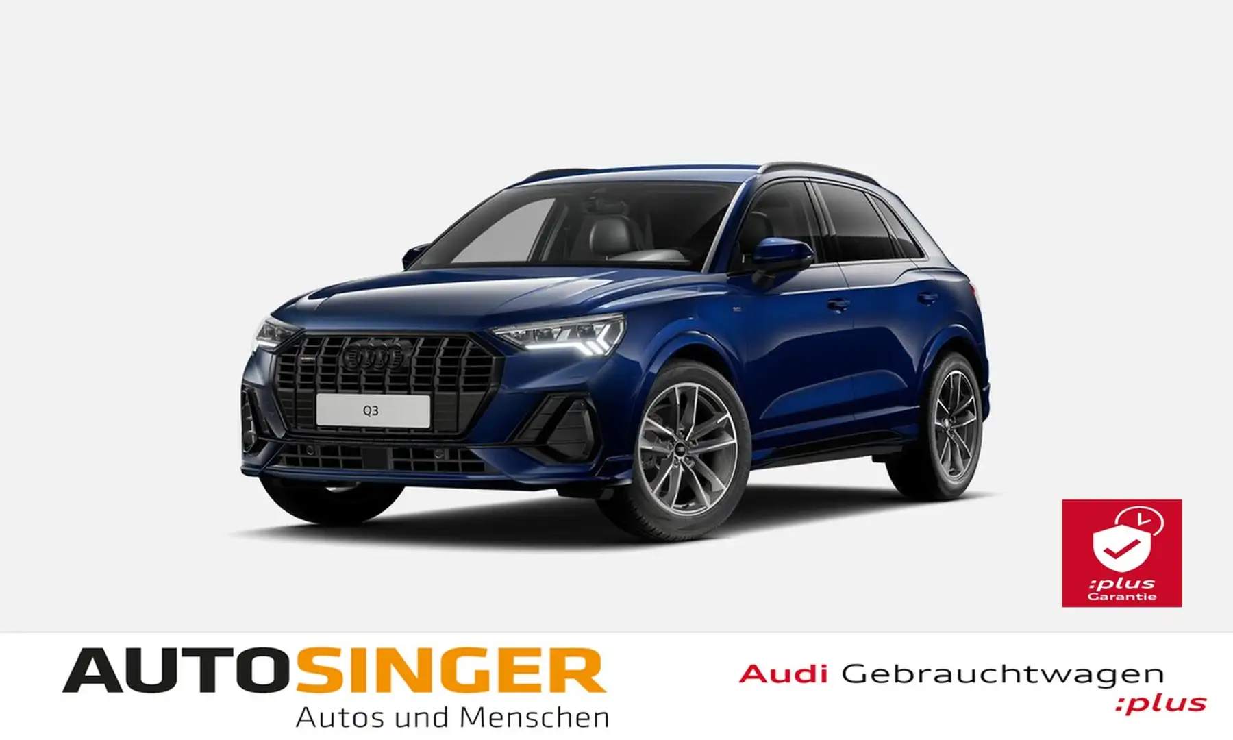 Audi Q3 40 TFSI 2x S line qua *MATRIX*AHK*ACC*NAVI* Blau - 1