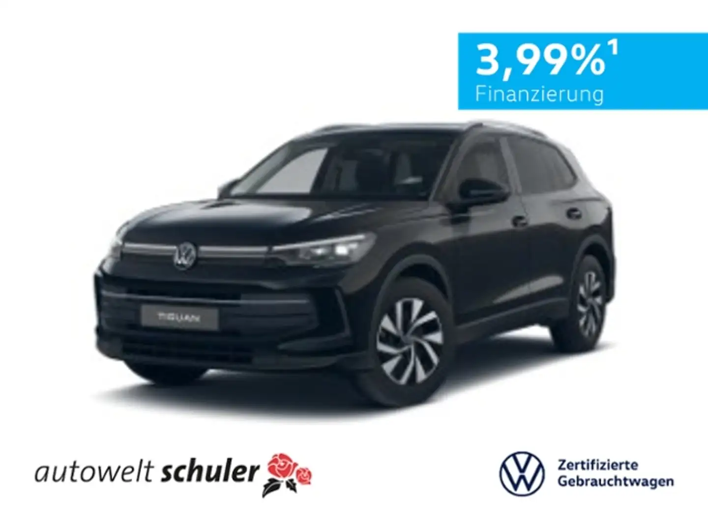 Volkswagen Tiguan 2,0 TDI DSG 4motion Life AHK Kamera Schwarz - 1