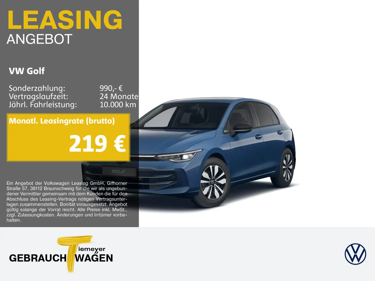 Volkswagen Golf 2.0 TDI DSG GOAL LED+ NAVI AHK KAMERA Blau - 1