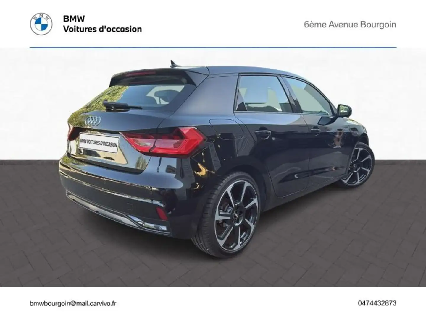 Audi A1 35 TFSI 150ch Design Luxe S tronic 7 8cv Noir - 2