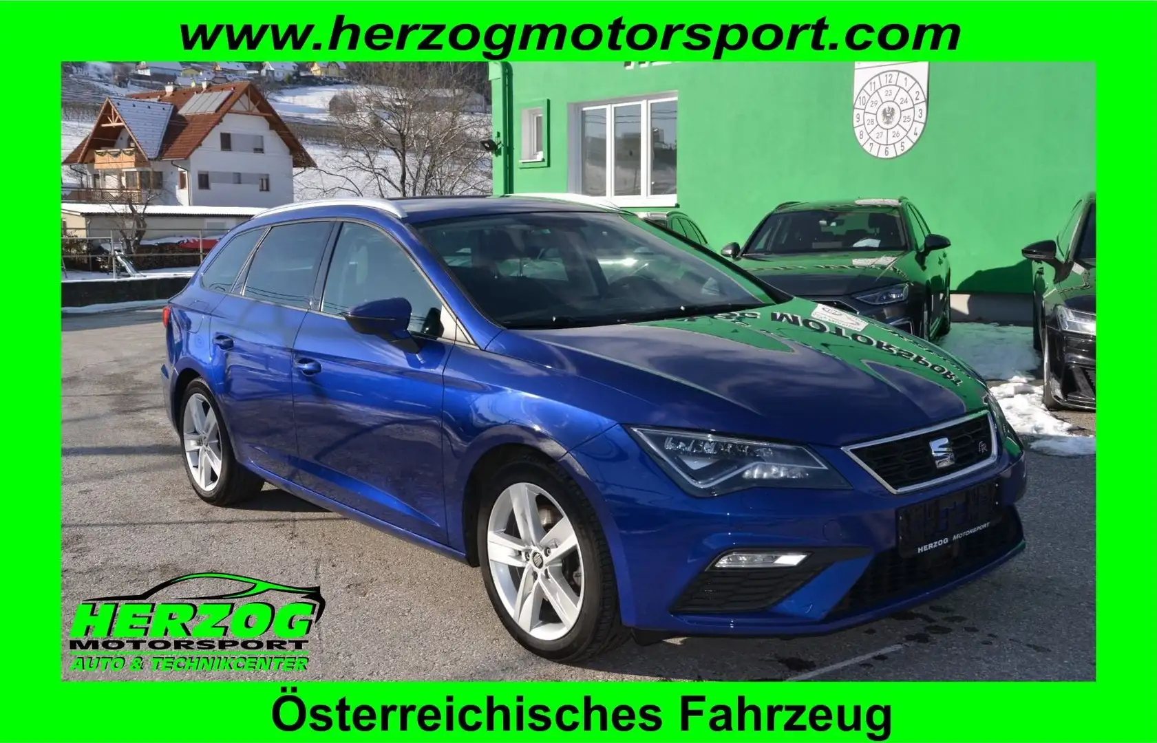 SEAT Leon Leon ST FR 2,0 TDI DSG LED T-LEDER S-SYSTEM 1.BES Blau - 1