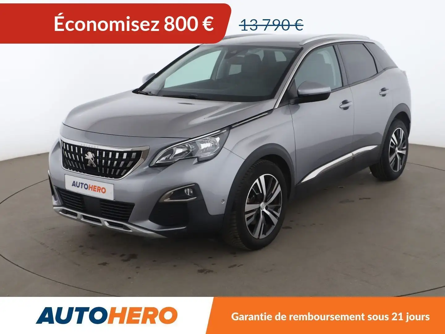Peugeot 3008 1.2 PureTech Allure EAT6 Gris - 1