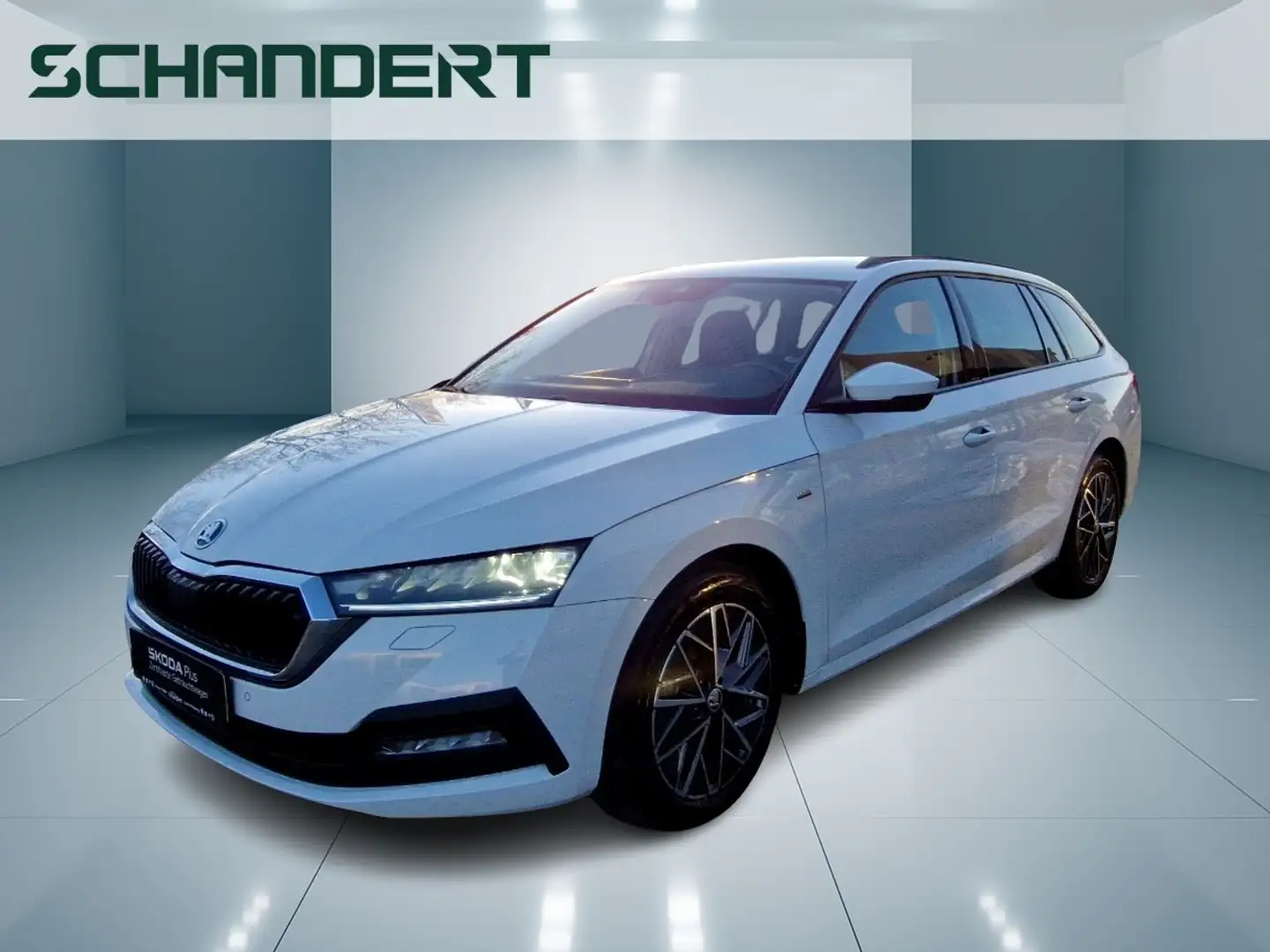 Skoda Octavia Combi 2.0 TDI Clever DSG LED Navi Klimaautomatik Weiß - 1