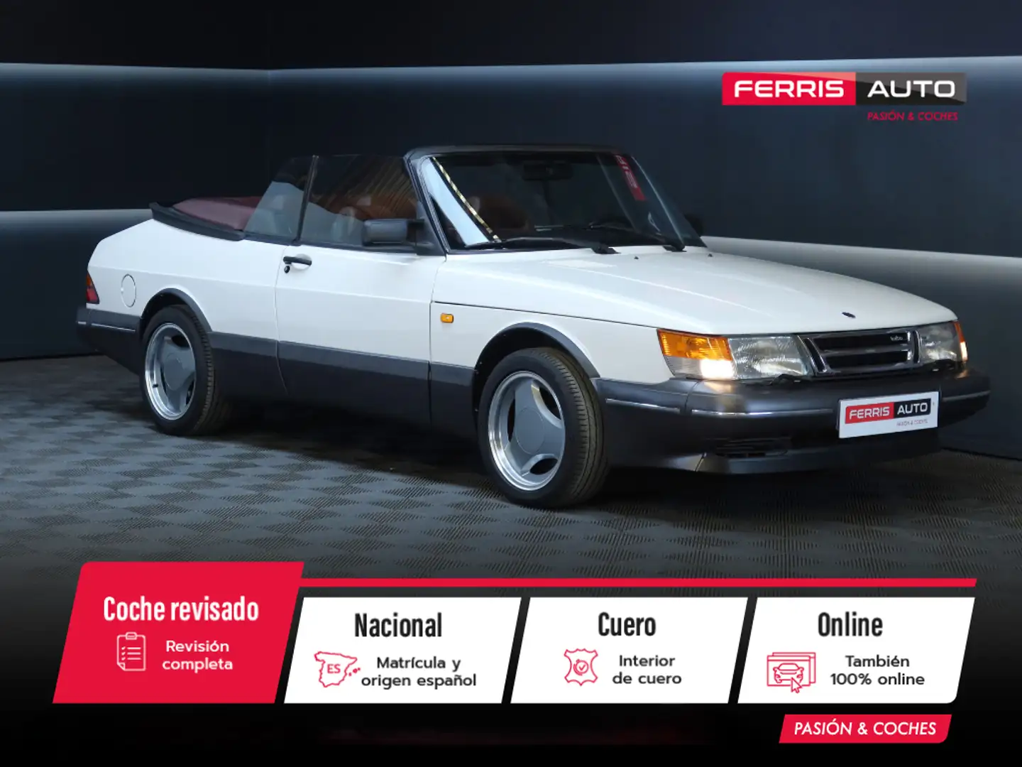 Saab 900 900i Cabriolet 2.0-16v Turbo Weiß - 1