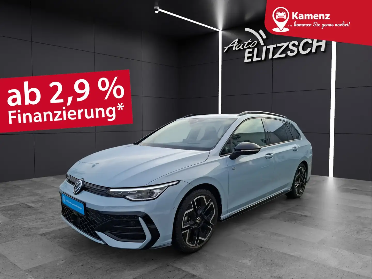 Volkswagen Golf VIII Variant eTSI R-Line DSG LEDplus AHK Navi P... Bleu - 1