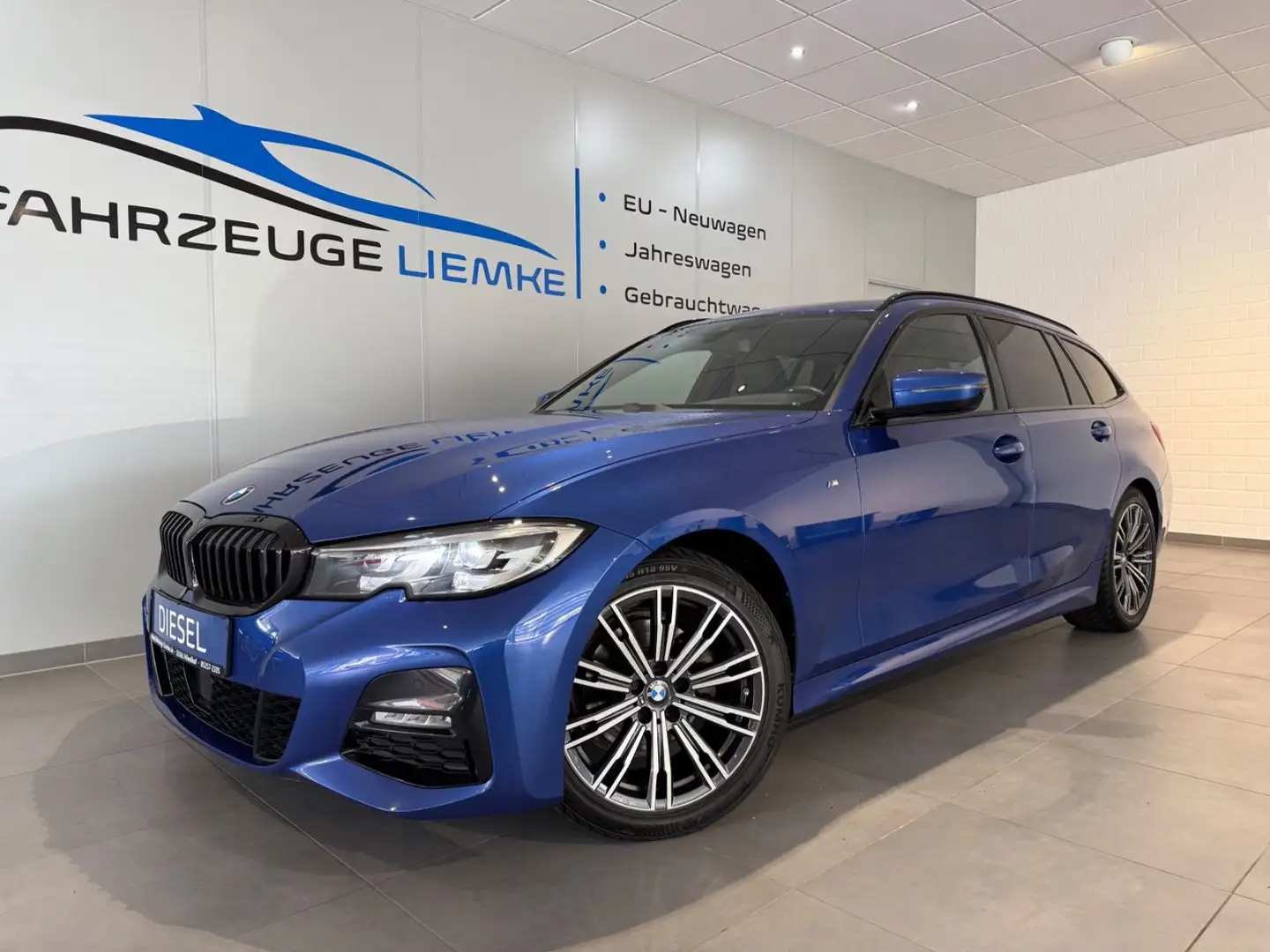 BMW 320 3 Touring 320d M Sport+Leder+LED+Navi+ Blau - 1