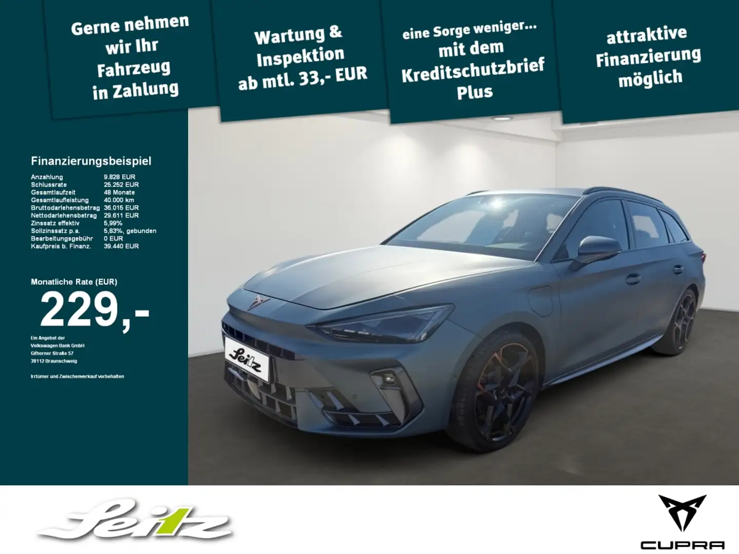 CUPRA Leon Sportstourer 1.5 TSI e-Hybrid ST VZ *MATRIX*KAMERA Gris - 1