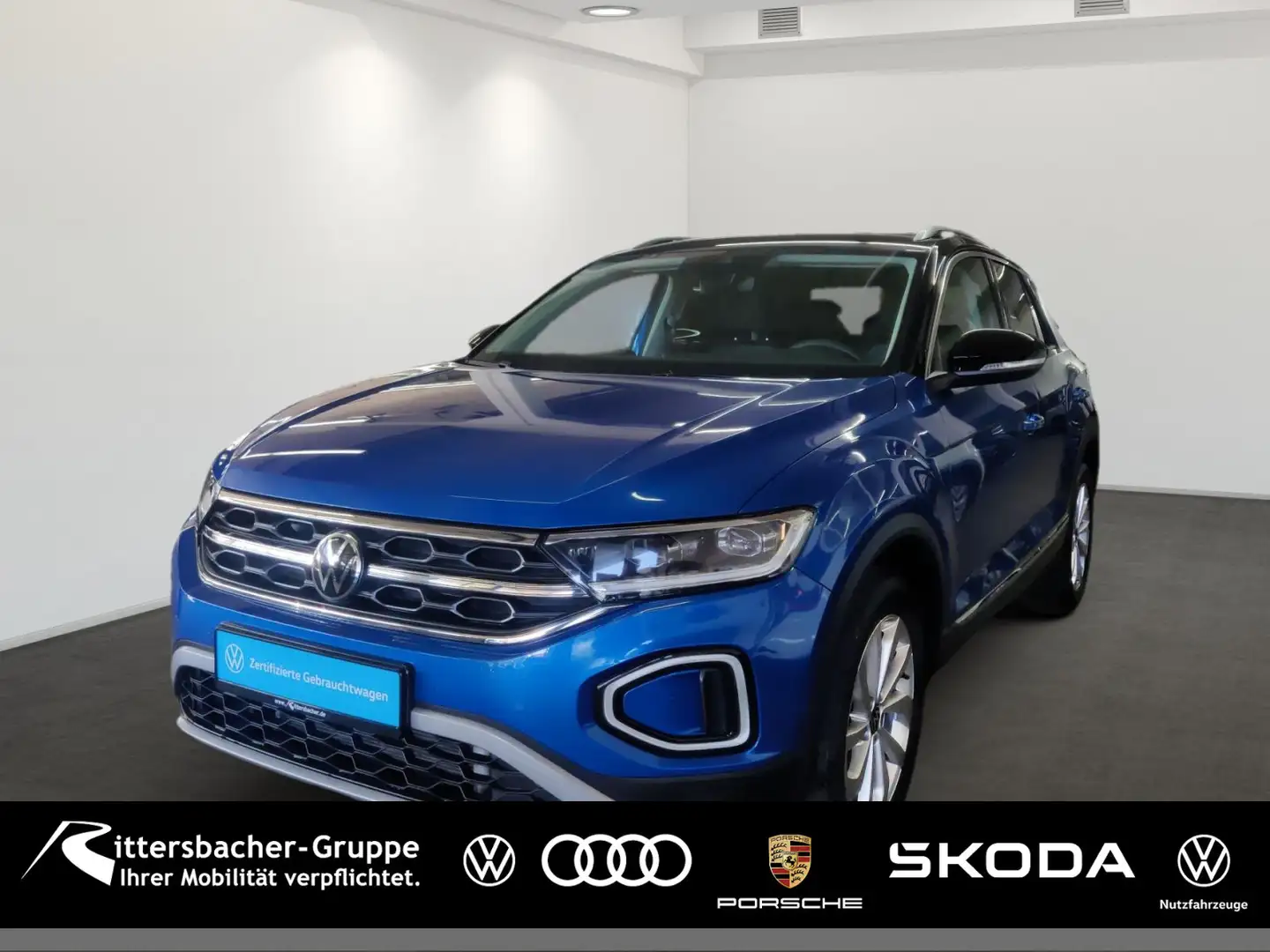 Volkswagen T-Roc 2.0 TDI Style DSG AHK Navi LED-Plus Blau - 1