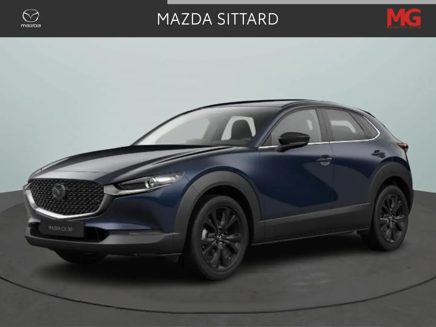 Mazda CX-30 2.5 e-SkyActiv-G M Hybrid Takumi Automaat Mengeler Blauw - 1