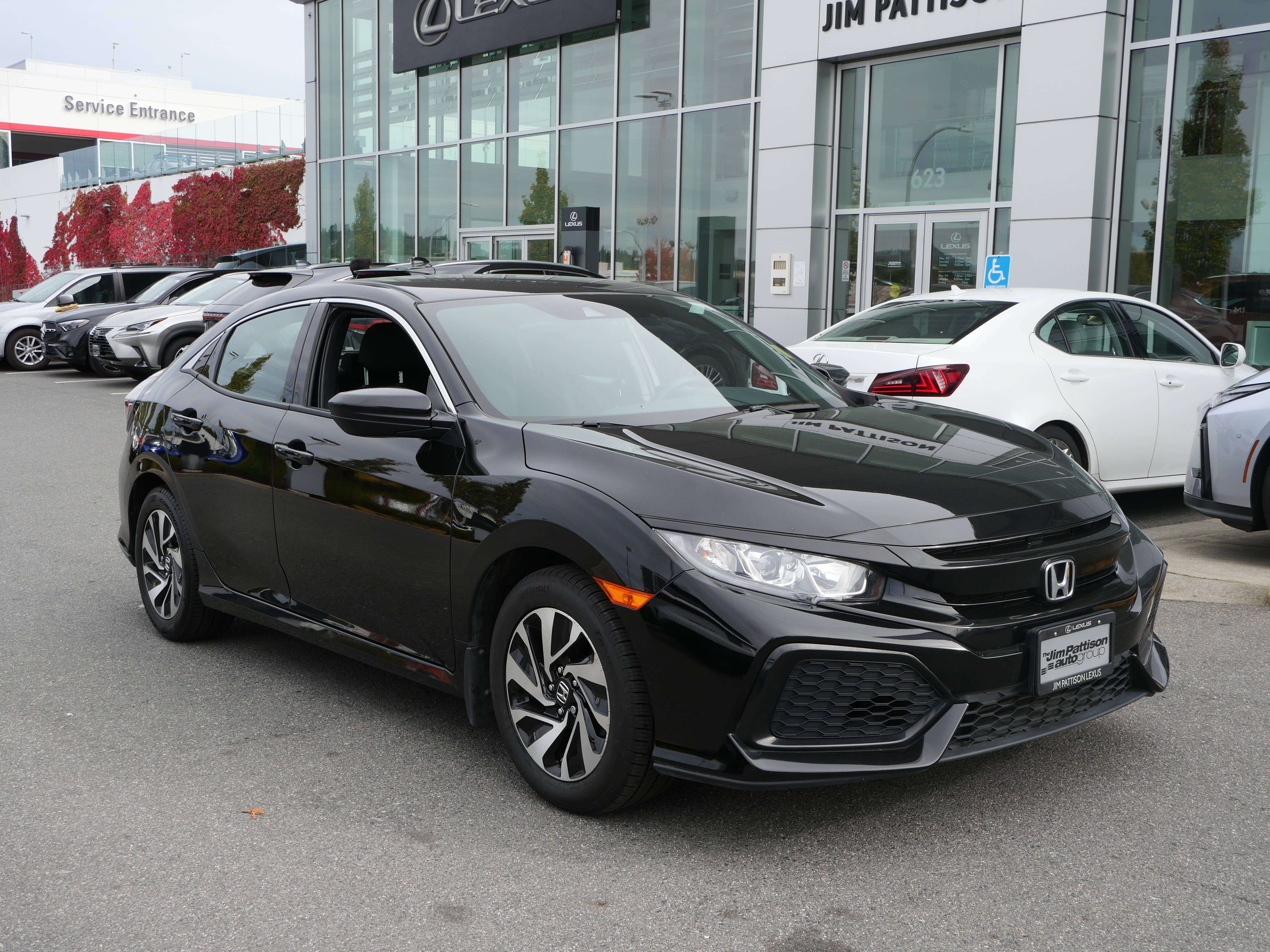 Black 2019 Honda Civic Hatchback Hatchback Front-Wheel Drive Automatic
