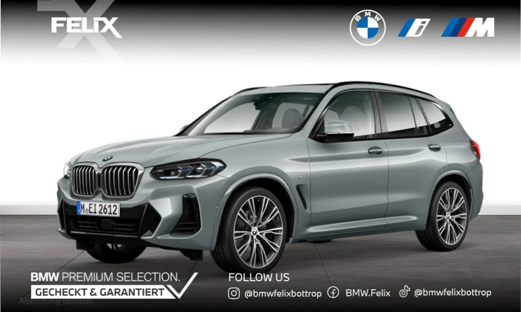 BMW X3 xDrive30i M SPORTPAKET+AHK+LASERLICHT+PANORAMA Grau - 1