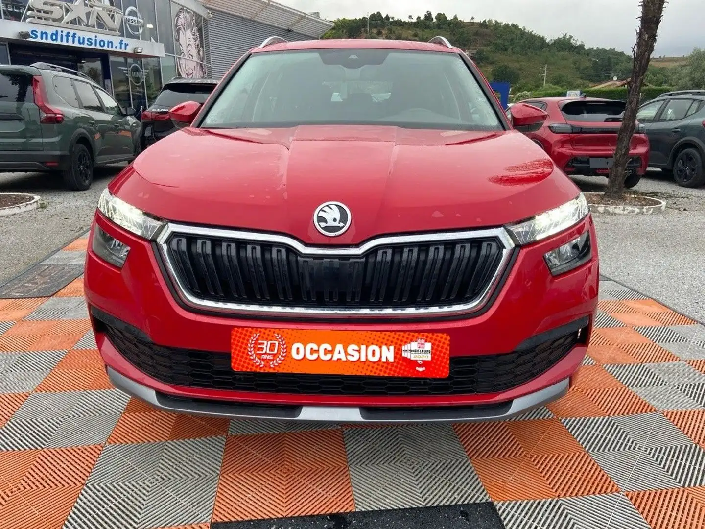 Skoda Kamiq 1.0 TSI 110 DSG7 AMBITION GPS Caméra Rouge - 2