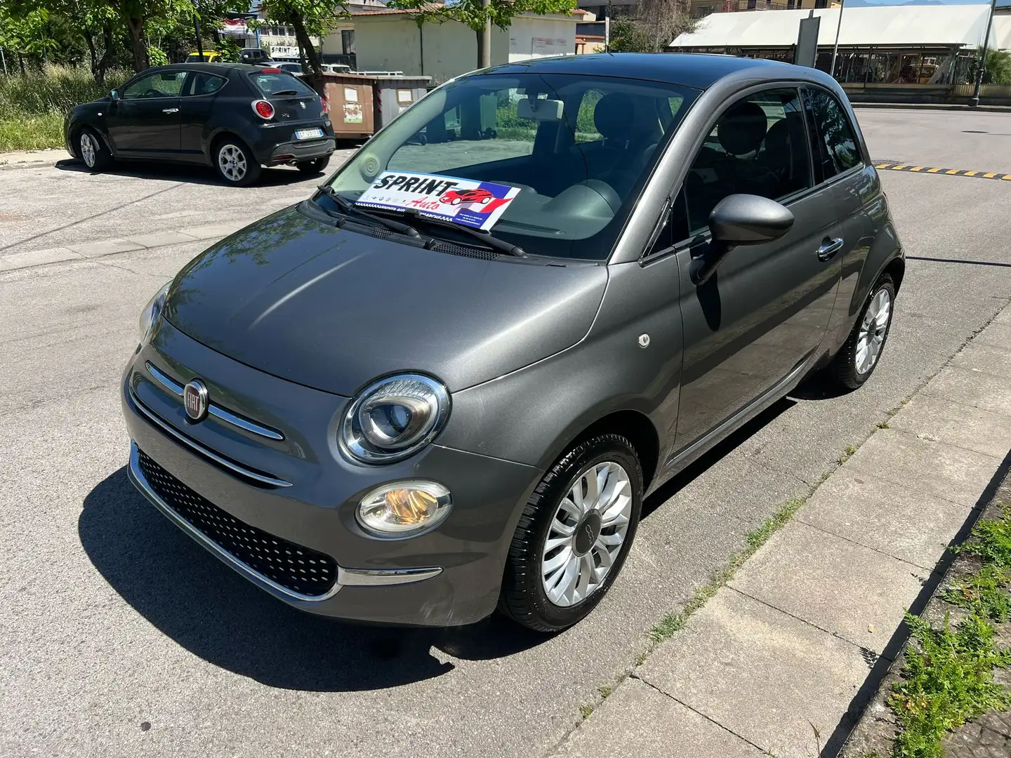 Fiat 500 1.2 Lounge 69cv TFT Gris - 1