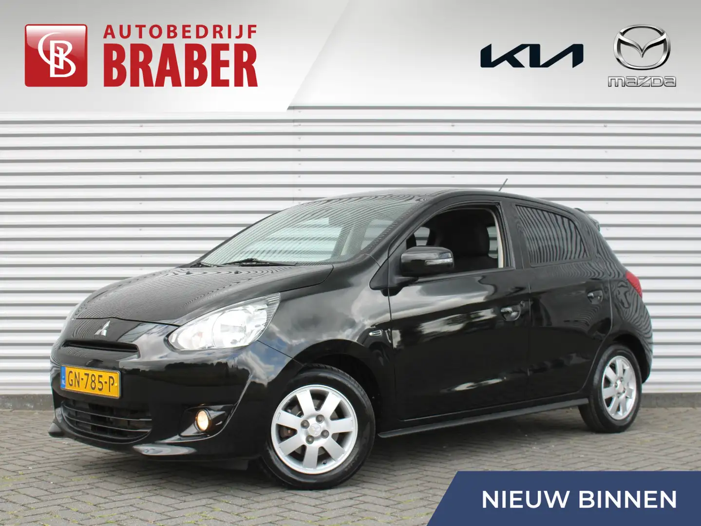 Mitsubishi Space Star 1.0 Instyle | 14" LM | Navi | Clima | Keyless | Ni Zwart - 1